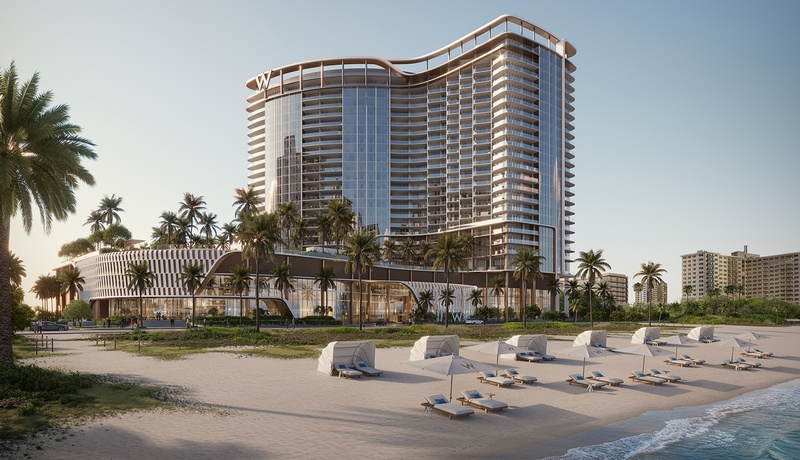 W Residences Pompano Beach – Luxo à Beira-Mar com Vista Panorâmica do Oceano em Miami